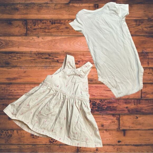 5 for $25🔥12 Months Baby Girls Skirt Overalls Matching Set - Picture 2 of 9